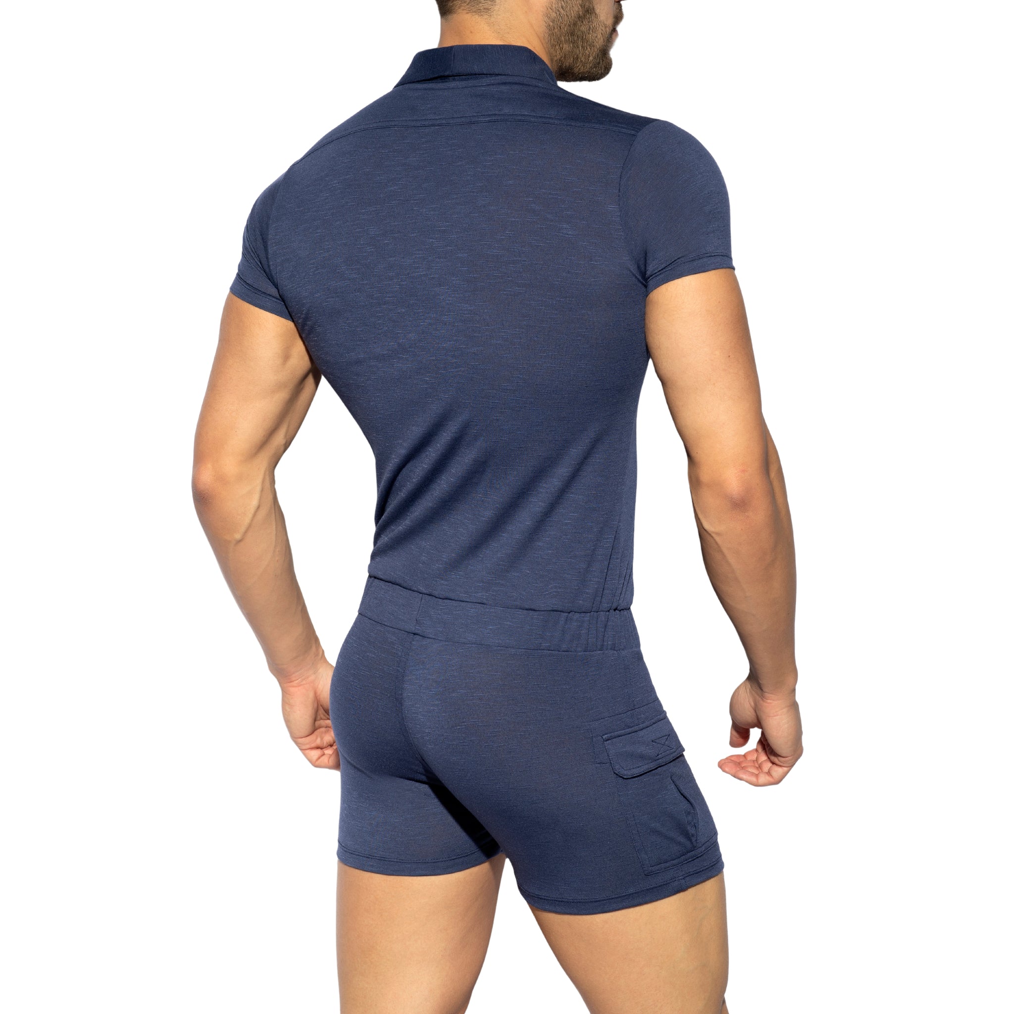 ES Collection Sleeves Body Suit Navy SP256