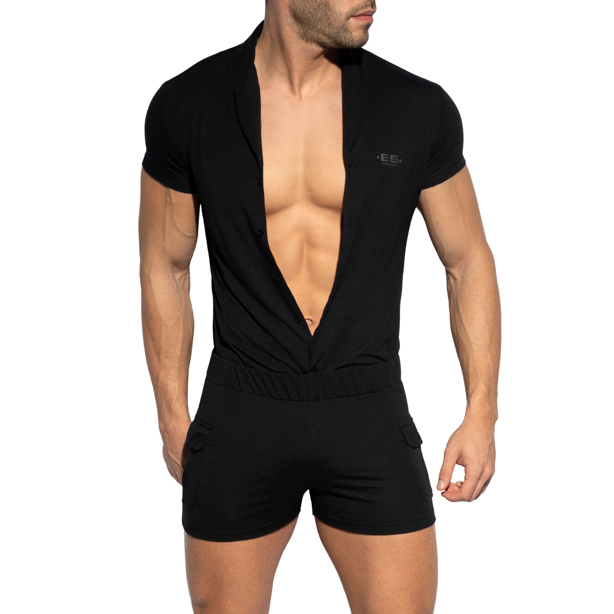 ES Collection Sleeves Body Suit Black SP256