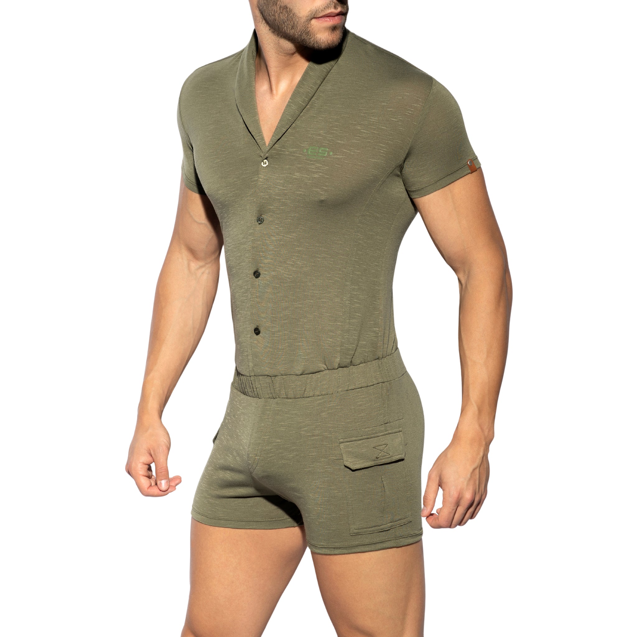 ES Collection Sleeves Body Suit Khaki SP256