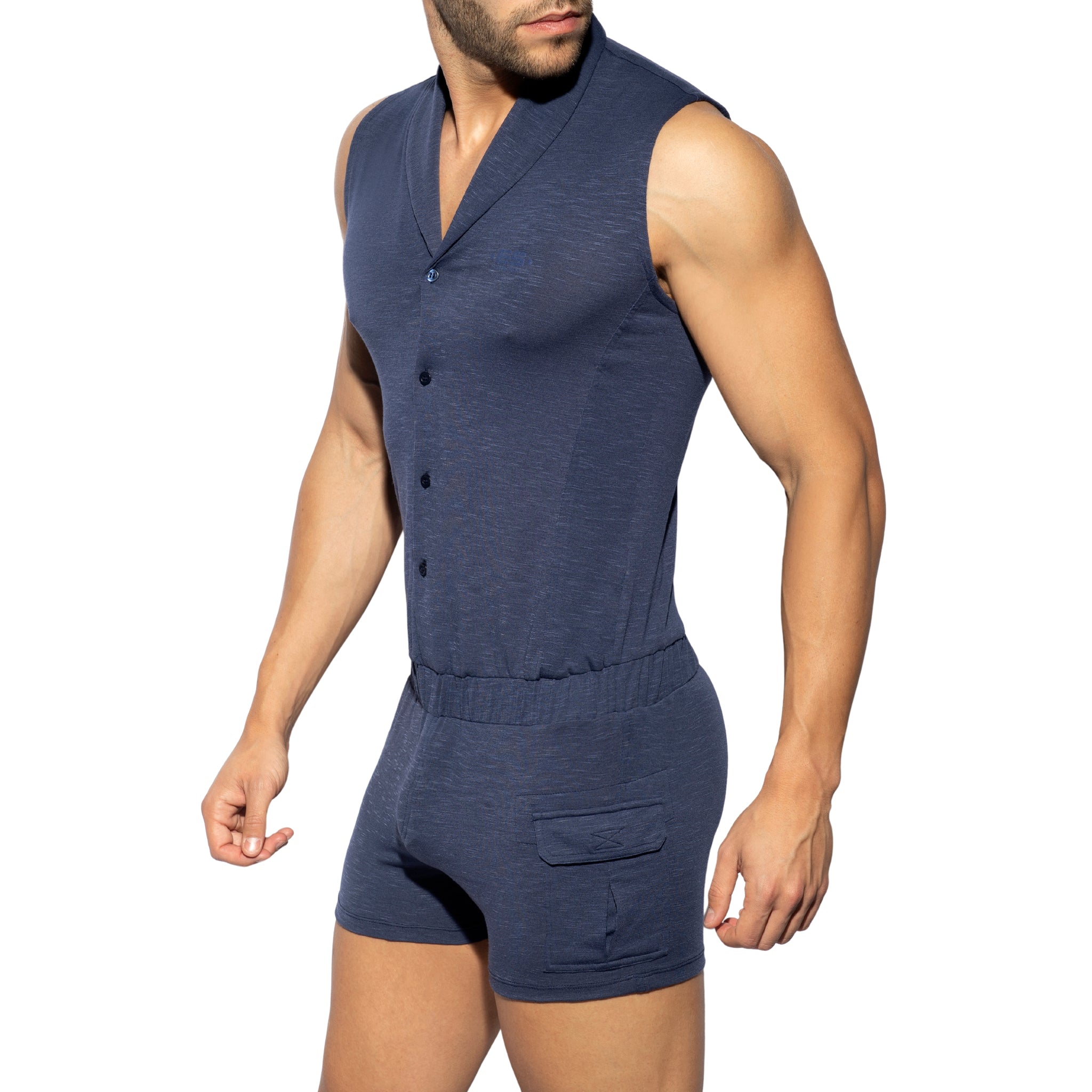 ES Collection Sleeveless Body Suit Navy SP257