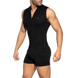 ES Collection Sleeveless Body Suit Black SP257