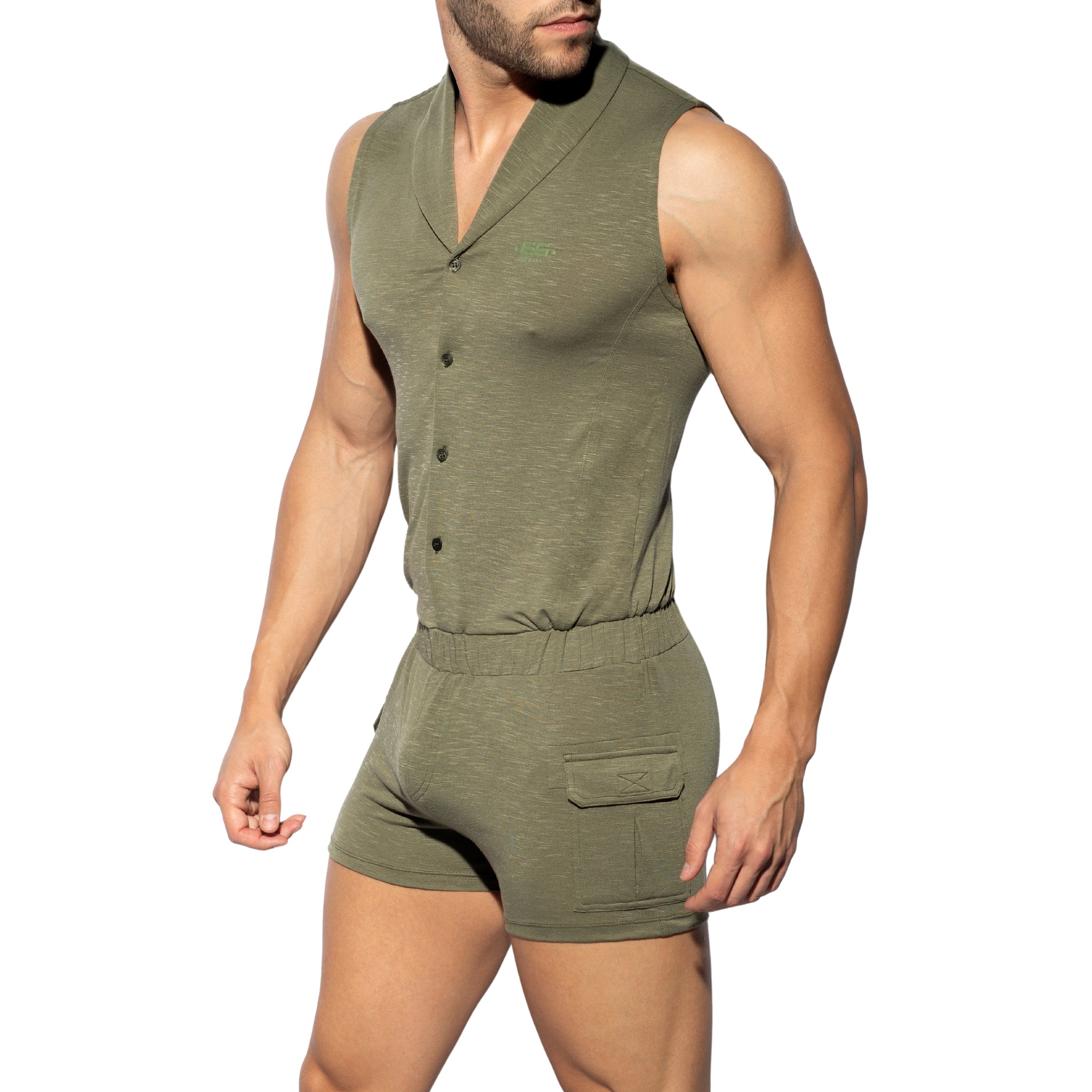 ES Collection Sleeveless Body Suit Khaki SP257