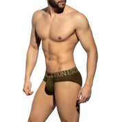 ES Collection Recycled Rib Brief Khaki UN570