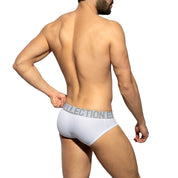 ES Collection Recycled Rib Brief White UN570