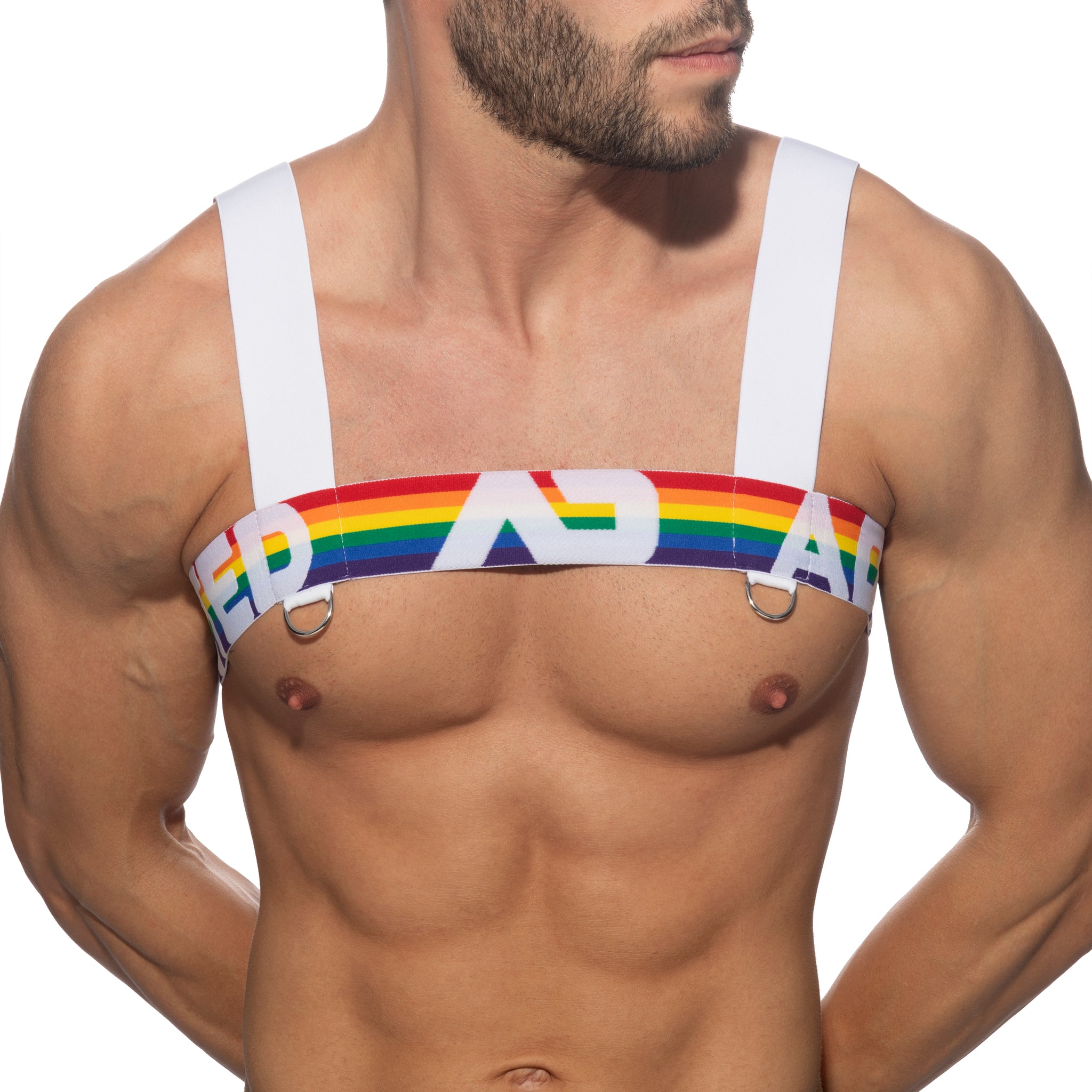 Addicted AD Rainbow Harness White AD1111