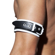 AD Fetish Leather Bracelet White ADF42