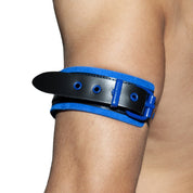 AD Fetish Leather Bracelet Royal Blue ADF42