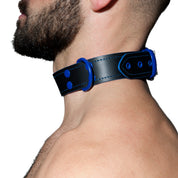 AD Fetish Leather Collar Royal Blue ADF44