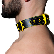 AD Fetish Leather Collar Yellow ADF44