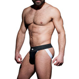 AD Fetish Rib Jock White ADF84