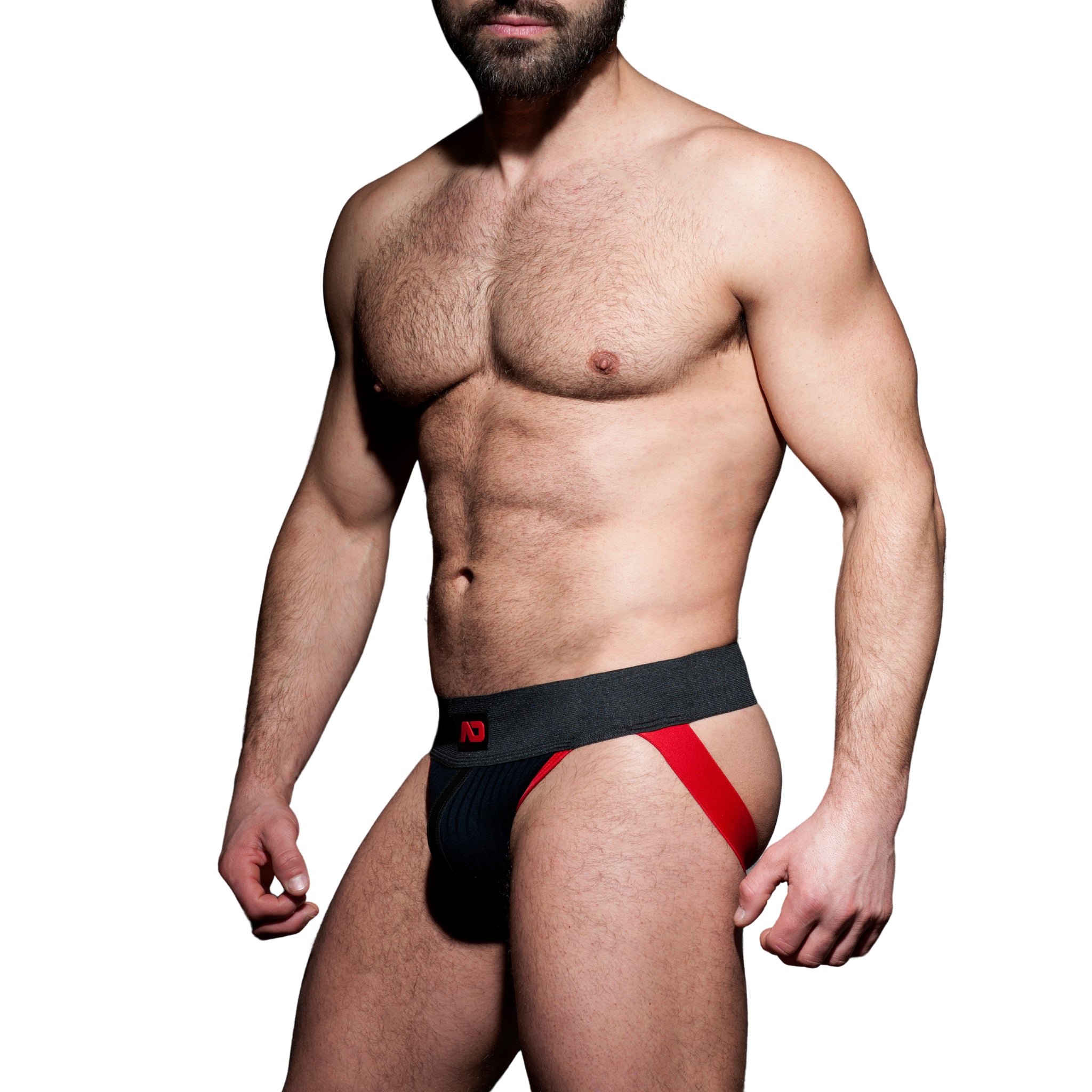 AD Fetish Rib Jock Red ADF84