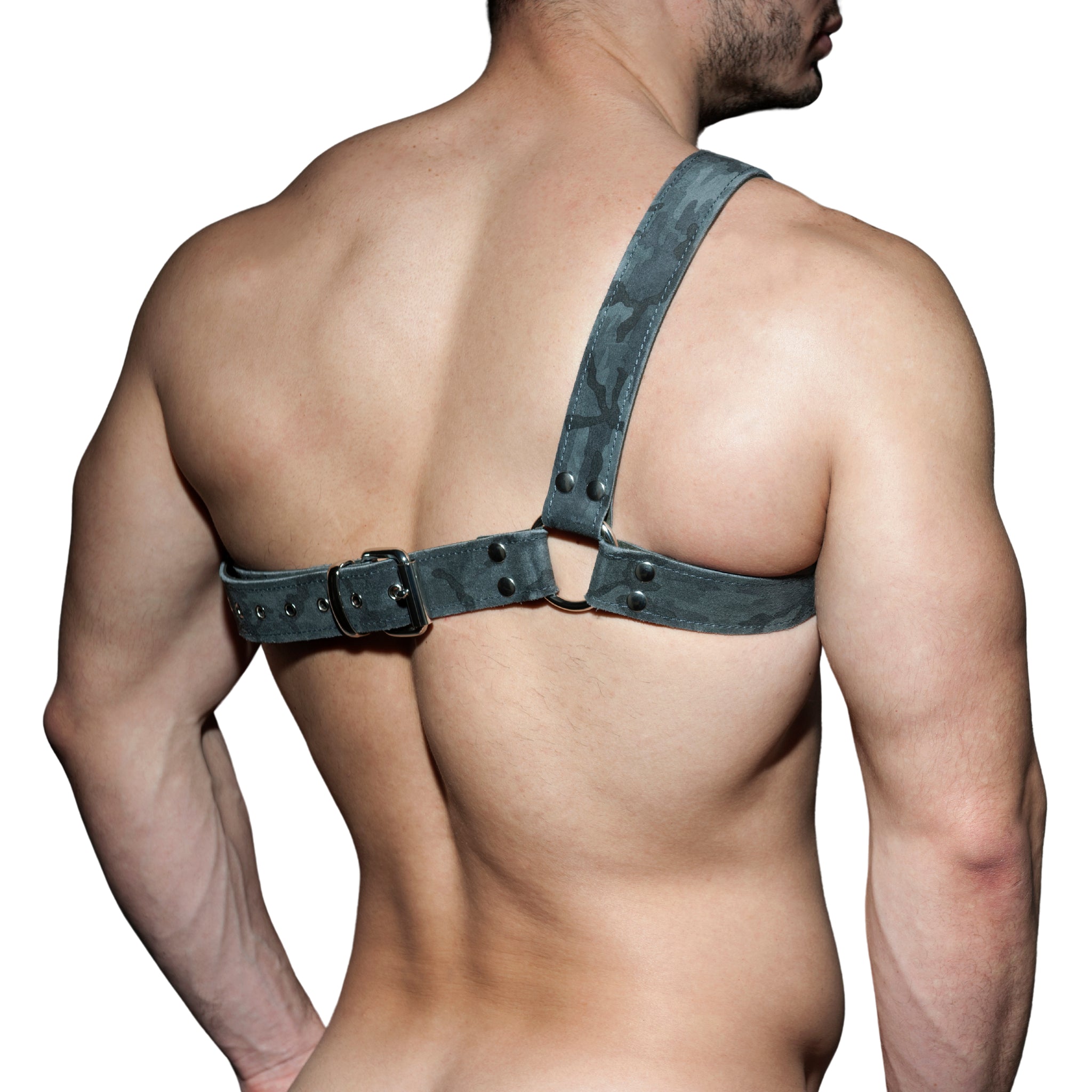 AD Fetish Gladiator Camo Harness Grey Camouflage ADF91