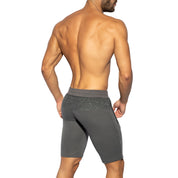 ES Collection Charcoal Rustic Sports Knee Shorts Charcoal SP282