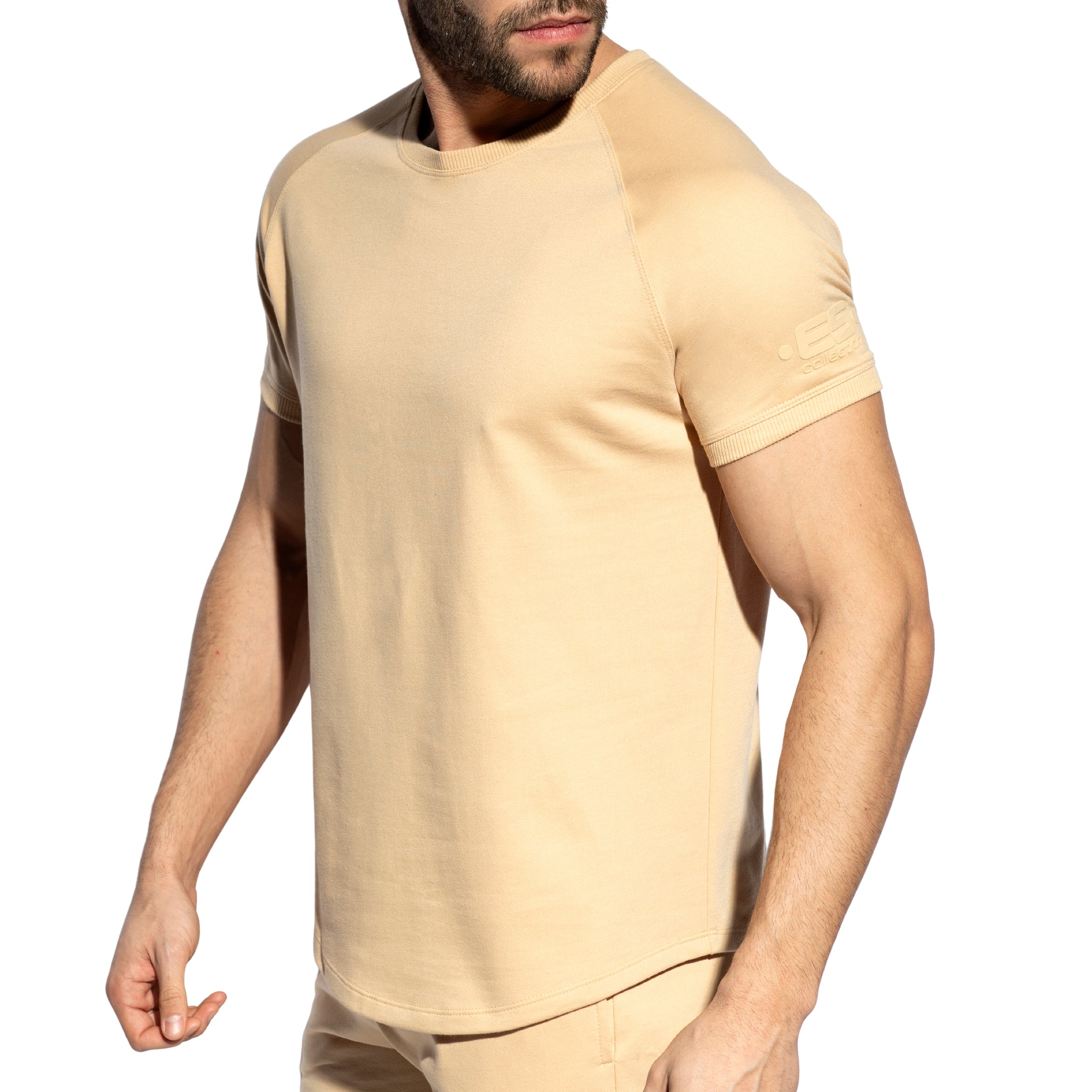 ES Collection Relief Sports T-Shirt Beige SP292