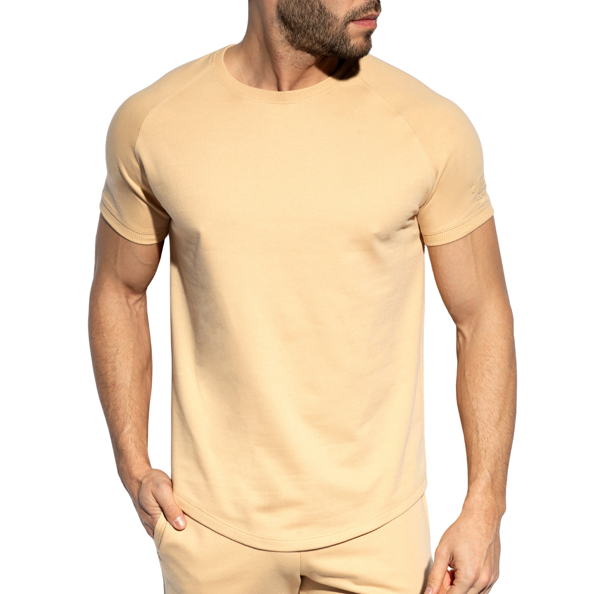 ES Collection Relief Sports T-Shirt Beige SP292