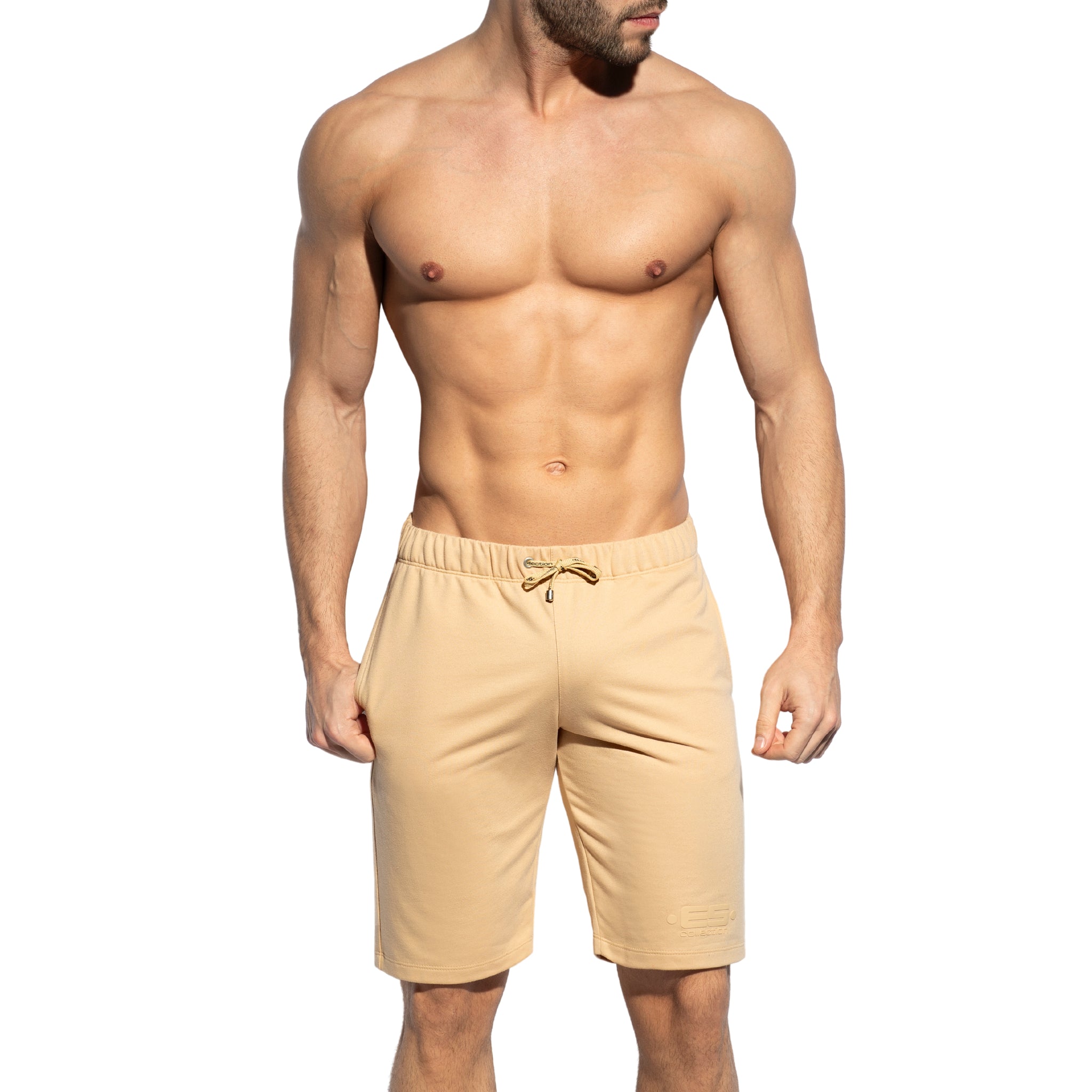 ES Collection Relief Sports Shorts Beige SP293