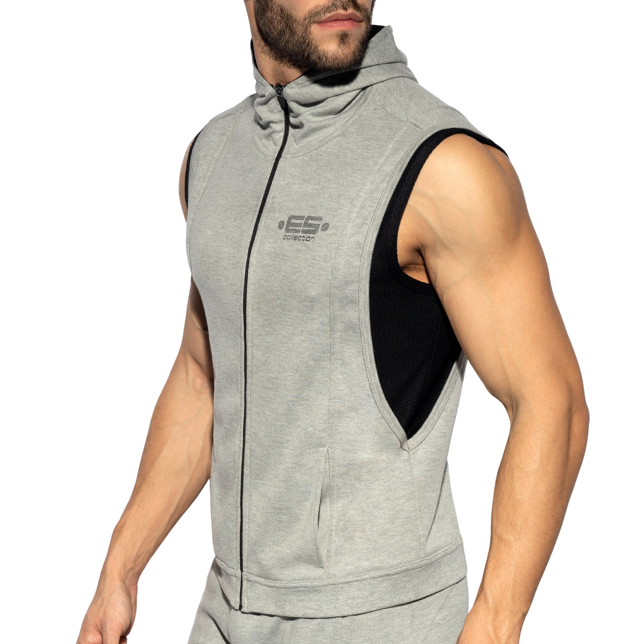 ES Collection First Class Athletic Hoodie Heather Grey SP295