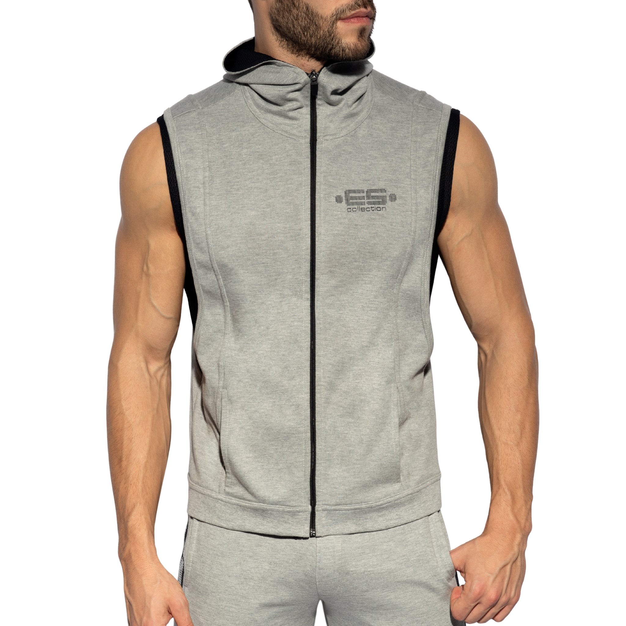 ES Collection First Class Athletic Hoodie Heather Grey SP295