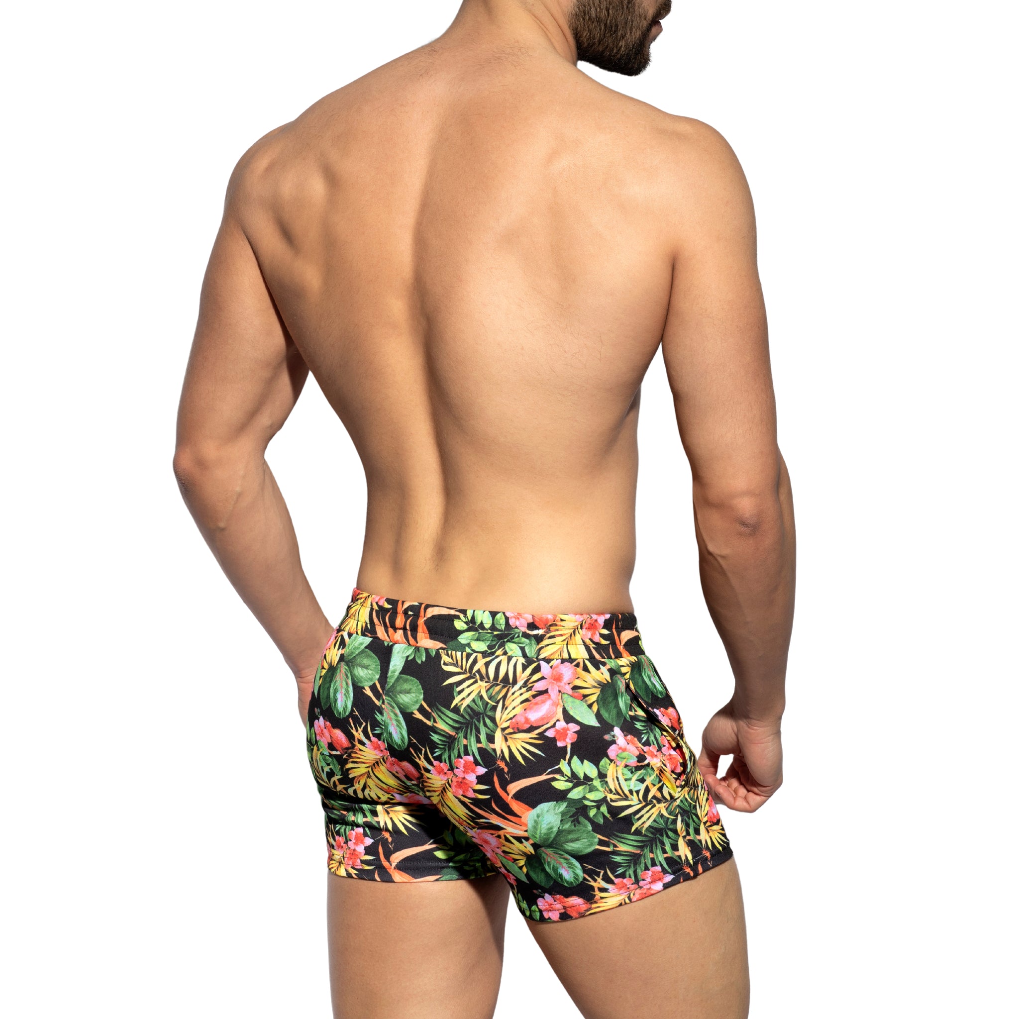 ES Collection Hawaiian Sports Shorts Black SP300