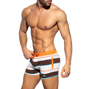 ES Collection Retro Stripes Shorts Orange SP313