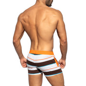 ES Collection Retro Stripes Shorts Orange SP313