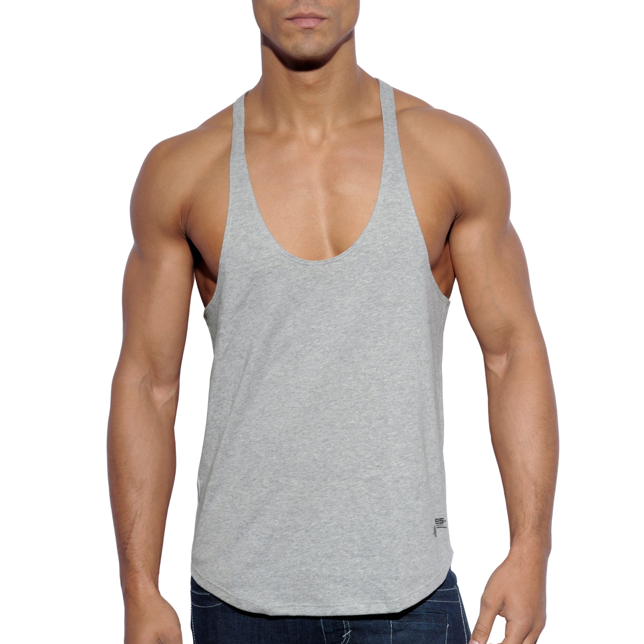 ES Collection Fitness Plain Tank Top Heather Grey TS160