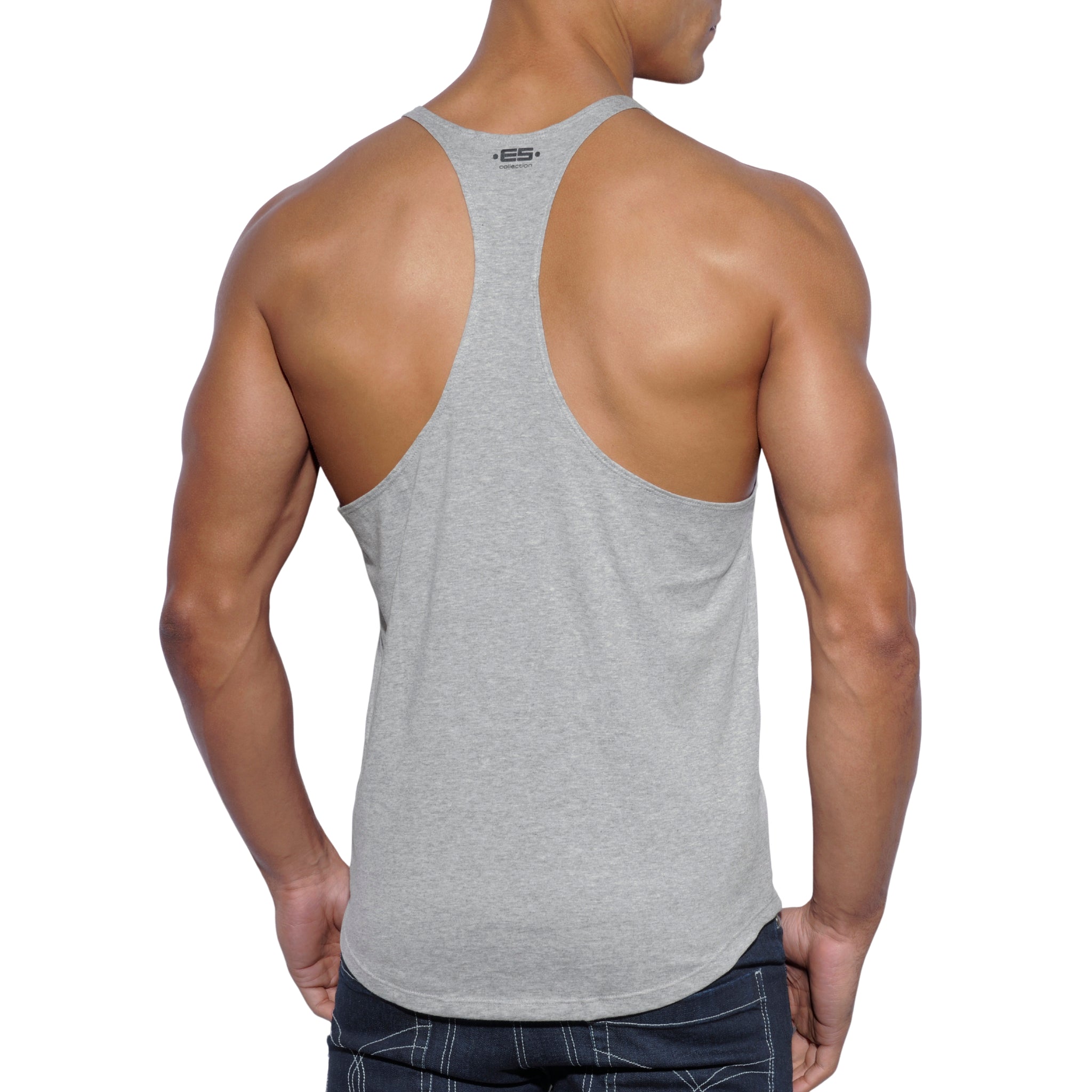 ES Collection Fitness Plain Tank Top Heather Grey TS160