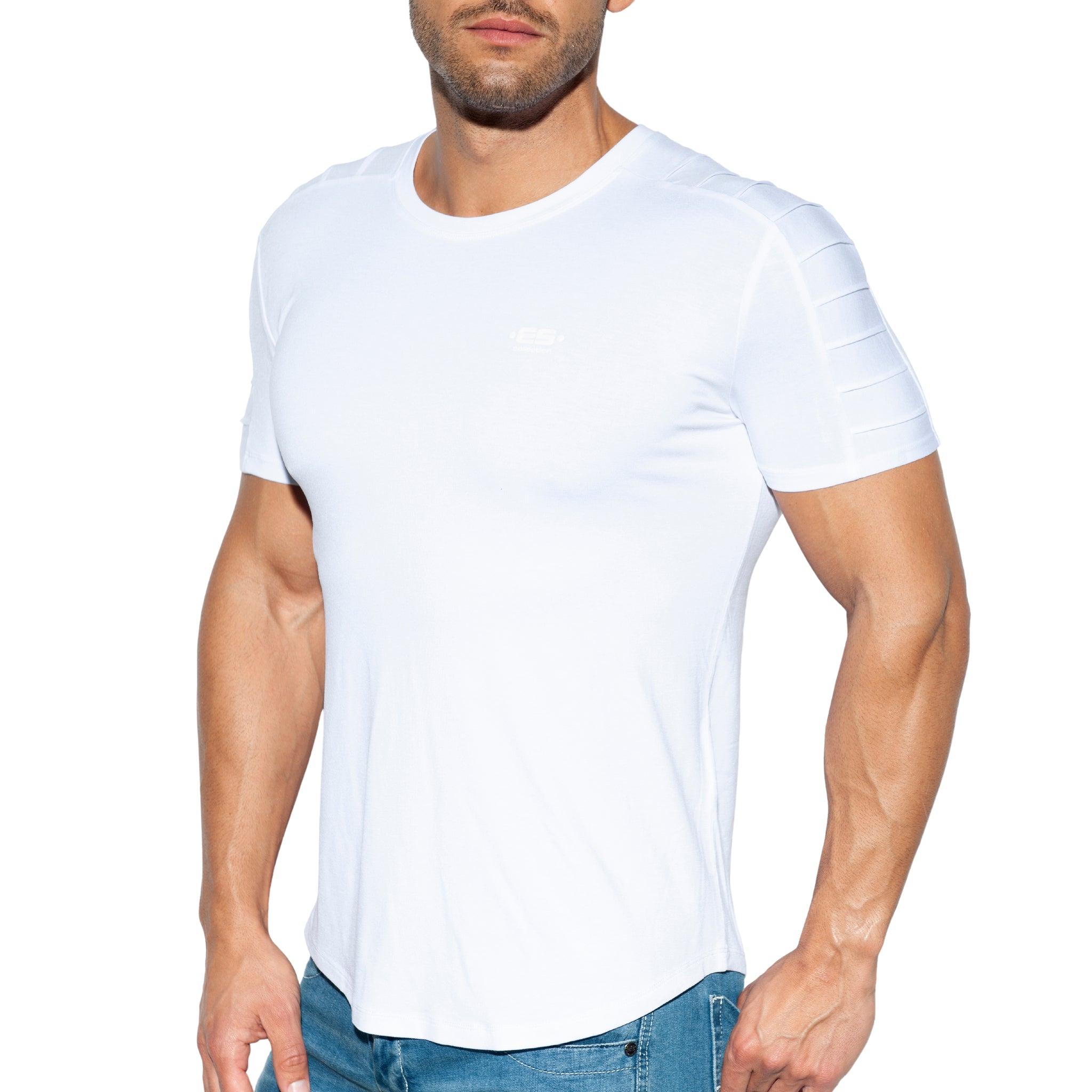 ES Collection Basic Ranglan T-Shirt White TS245