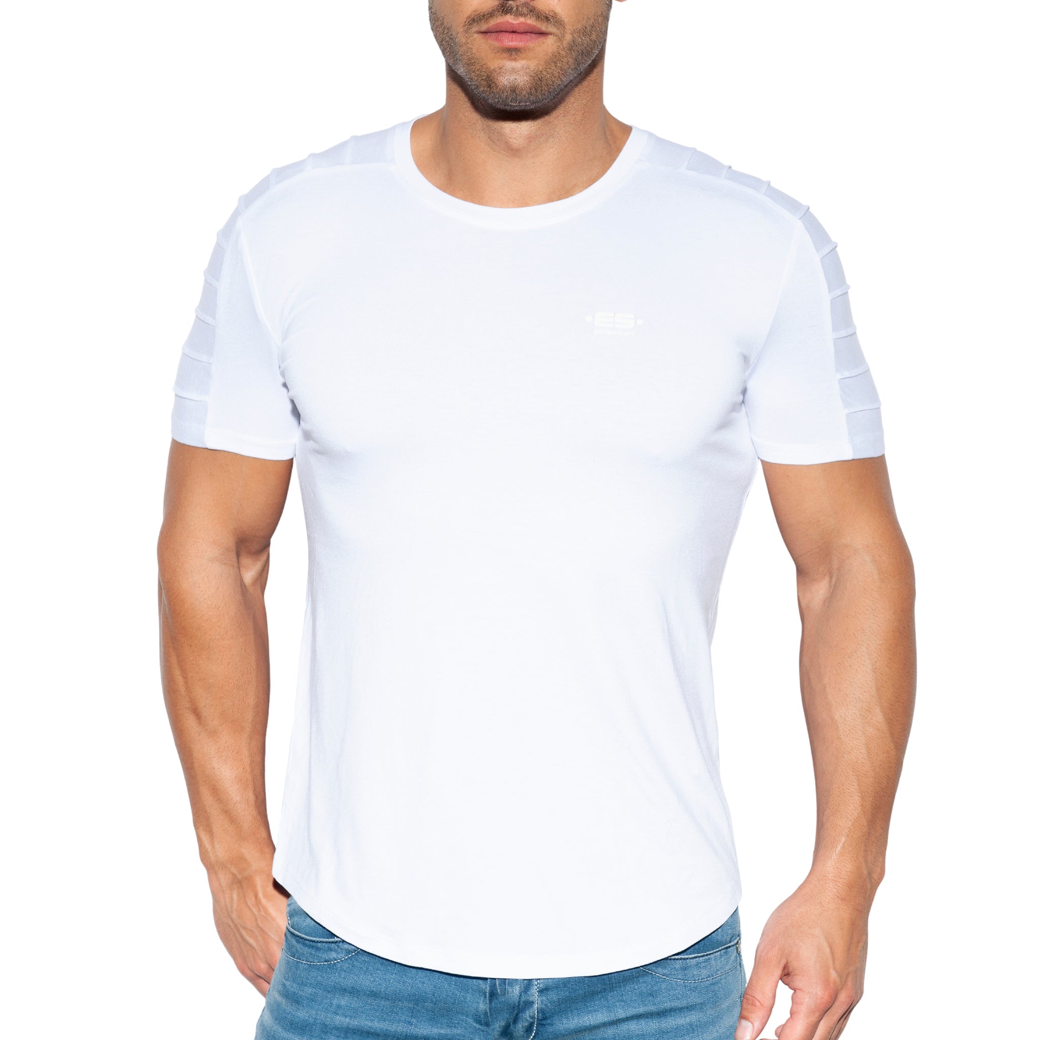 ES Collection Basic Ranglan T-Shirt White TS245