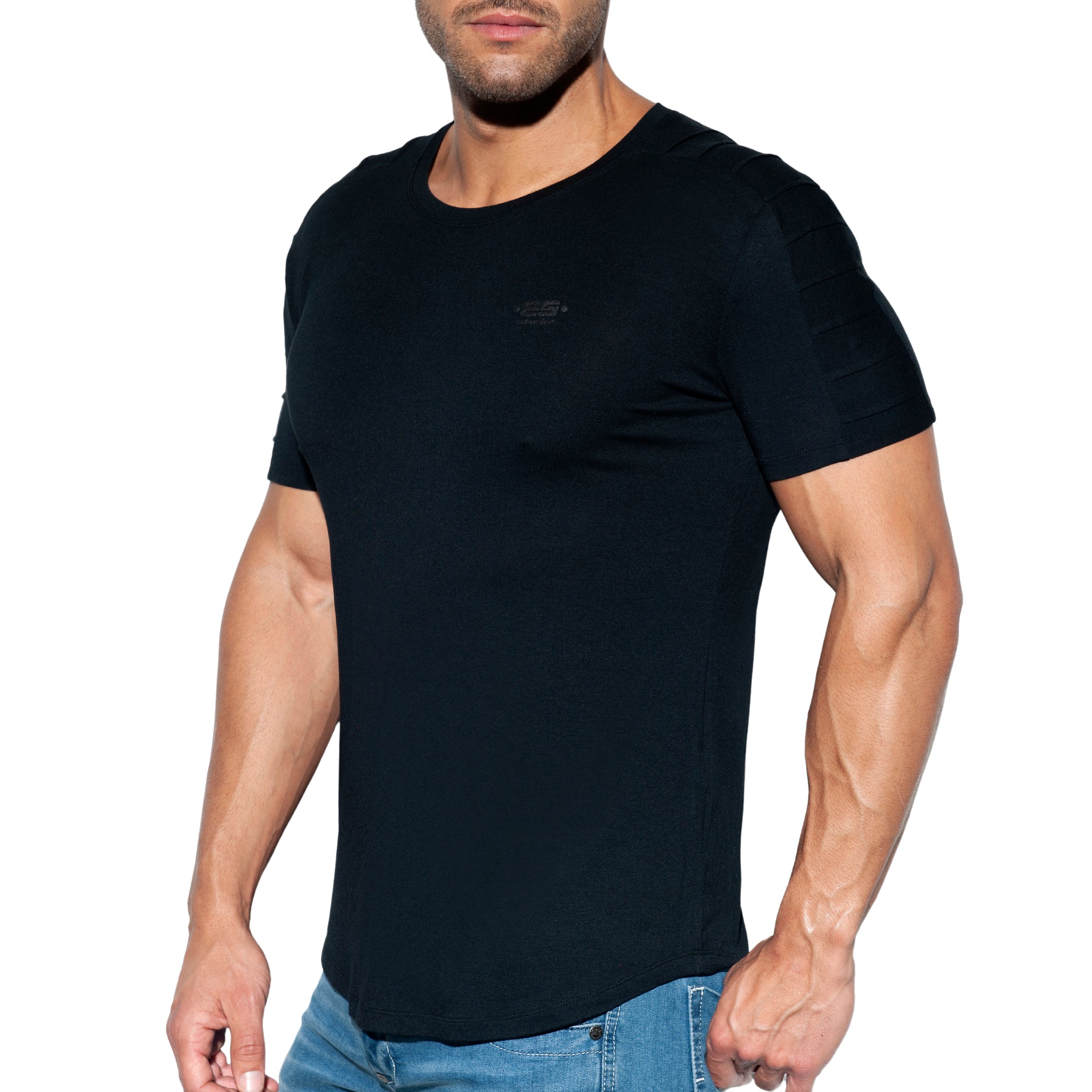 ES Collection Basic Ranglan T-Shirt Black TS245