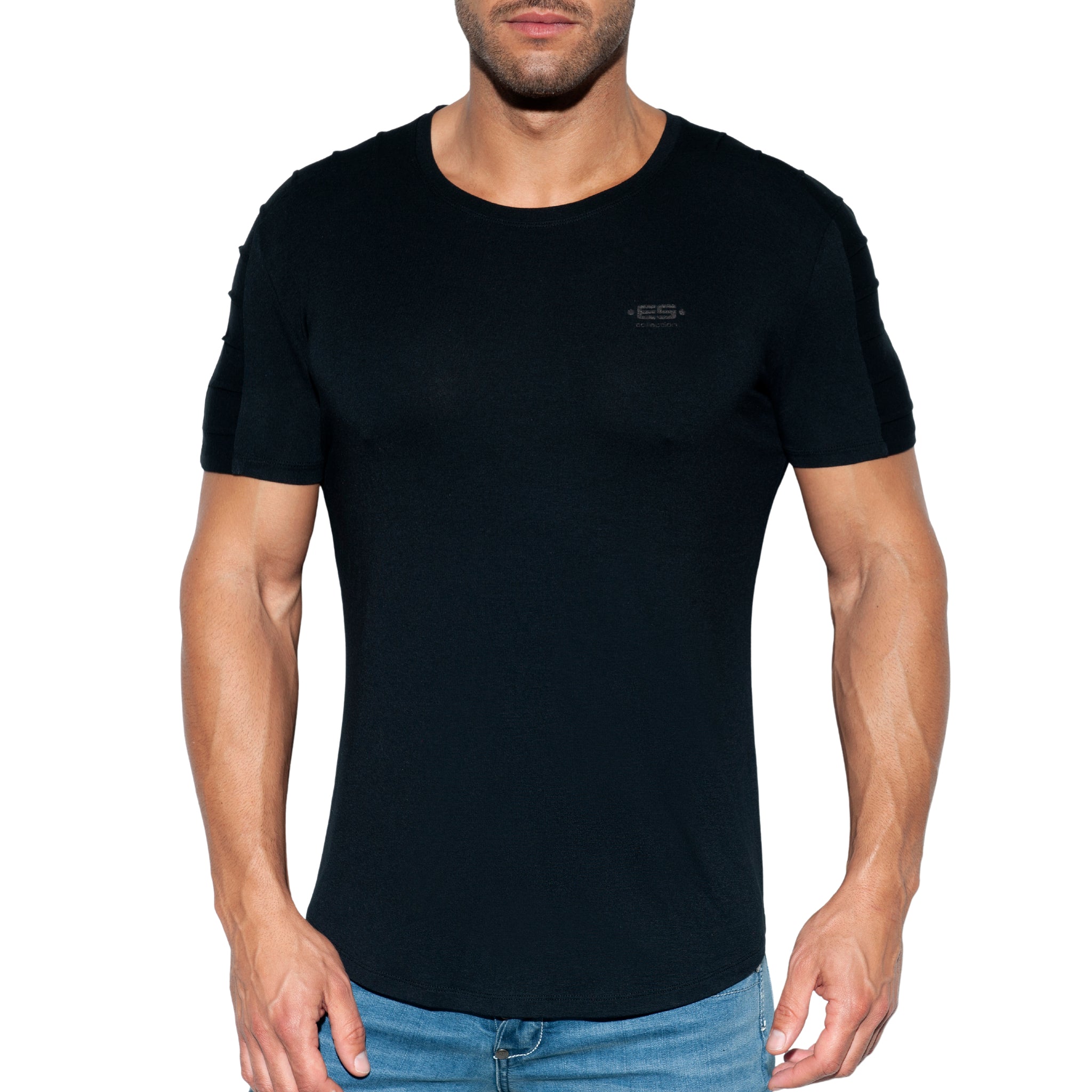 ES Collection Basic Ranglan T-Shirt Black TS245