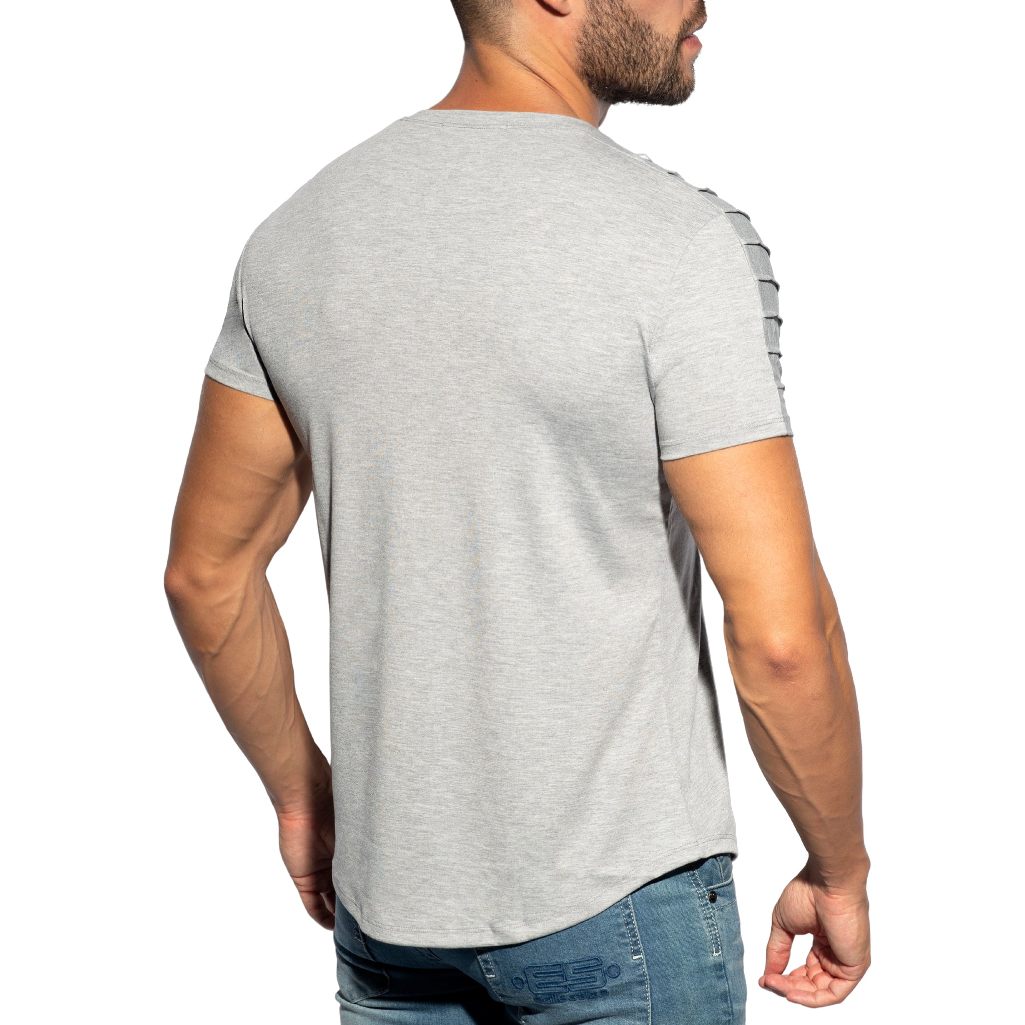 ES Collection Basic Ranglan T-Shirt Heather Grey TS245