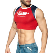 ES Collection Muscle Crop Top Red TS267