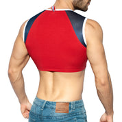 ES Collection Muscle Crop Top Red TS267