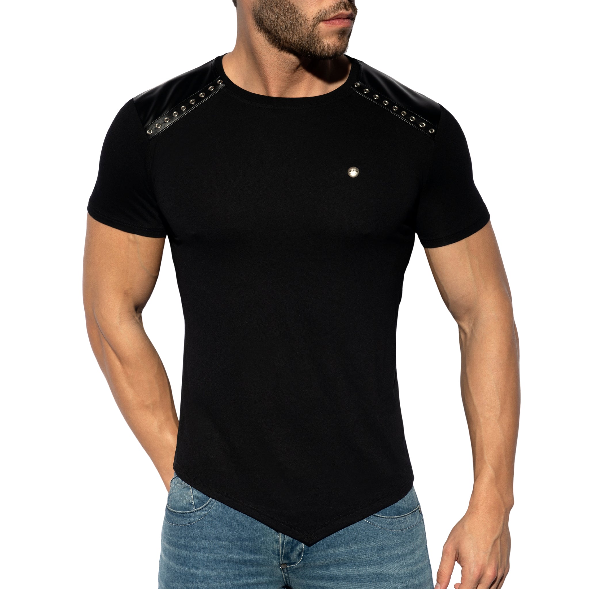 ES Collection Metal Tape T-Shirt Black TS290