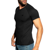 ES Collection Recycled Rib V-Neck T-Shirt Black TS299