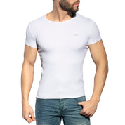 ES Collection Recycled Rib U-Neck T-Shirt White TS302