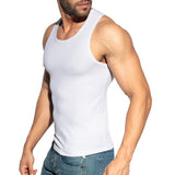 ES Collection Recycled Rib Sports Tank Top White TS313