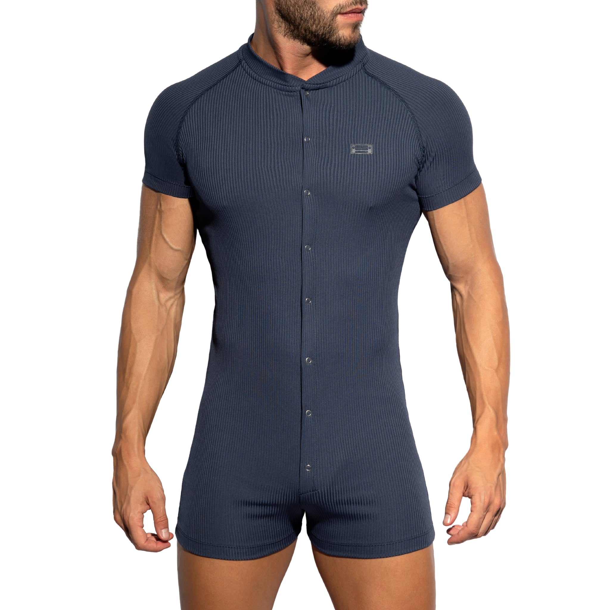 ES Collection Recycled Rib Union Suit Navy UN553