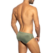 ES Collection Eco Shiny Brief Khaki UN562