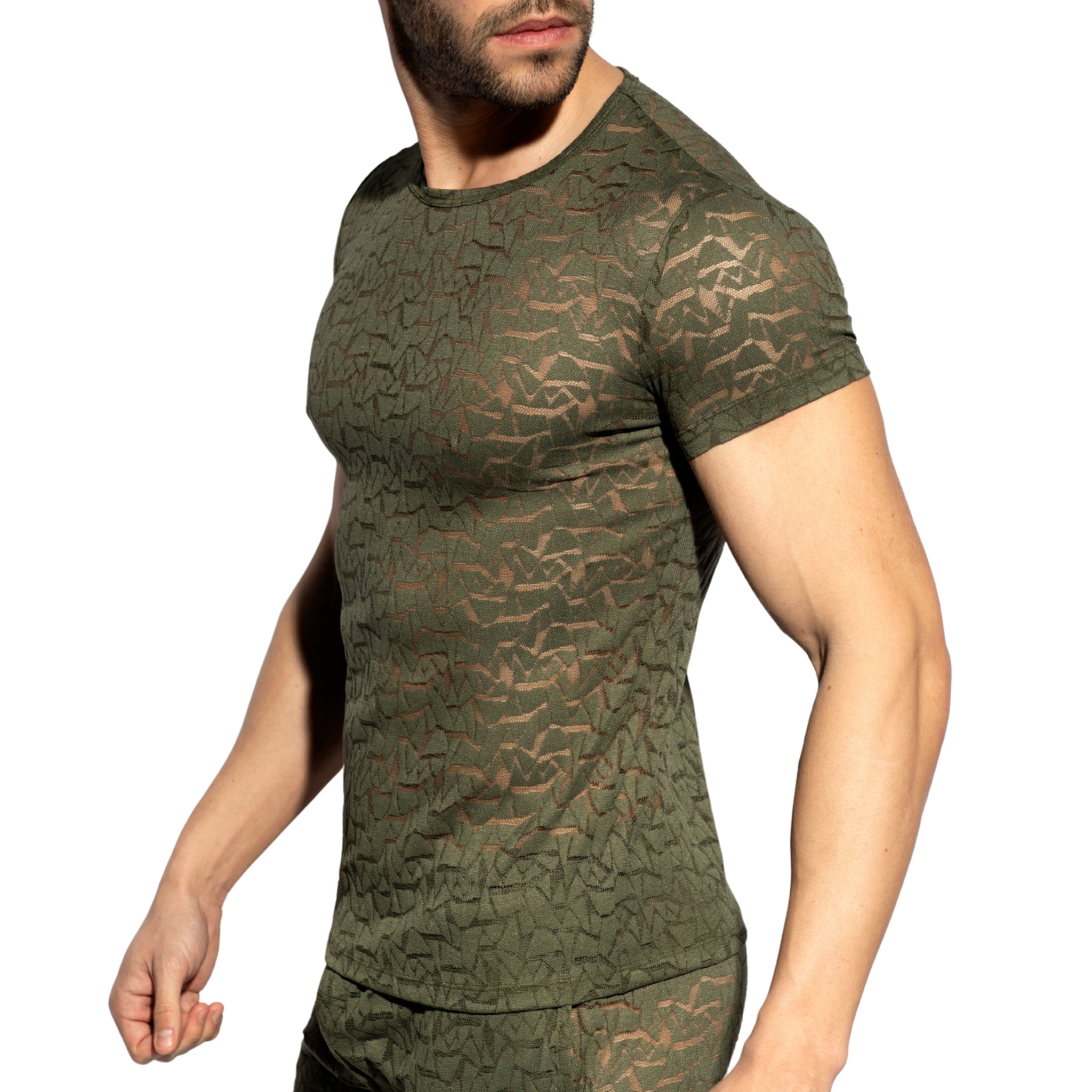 ES Collection Spider T-Shirt Khaki TS328