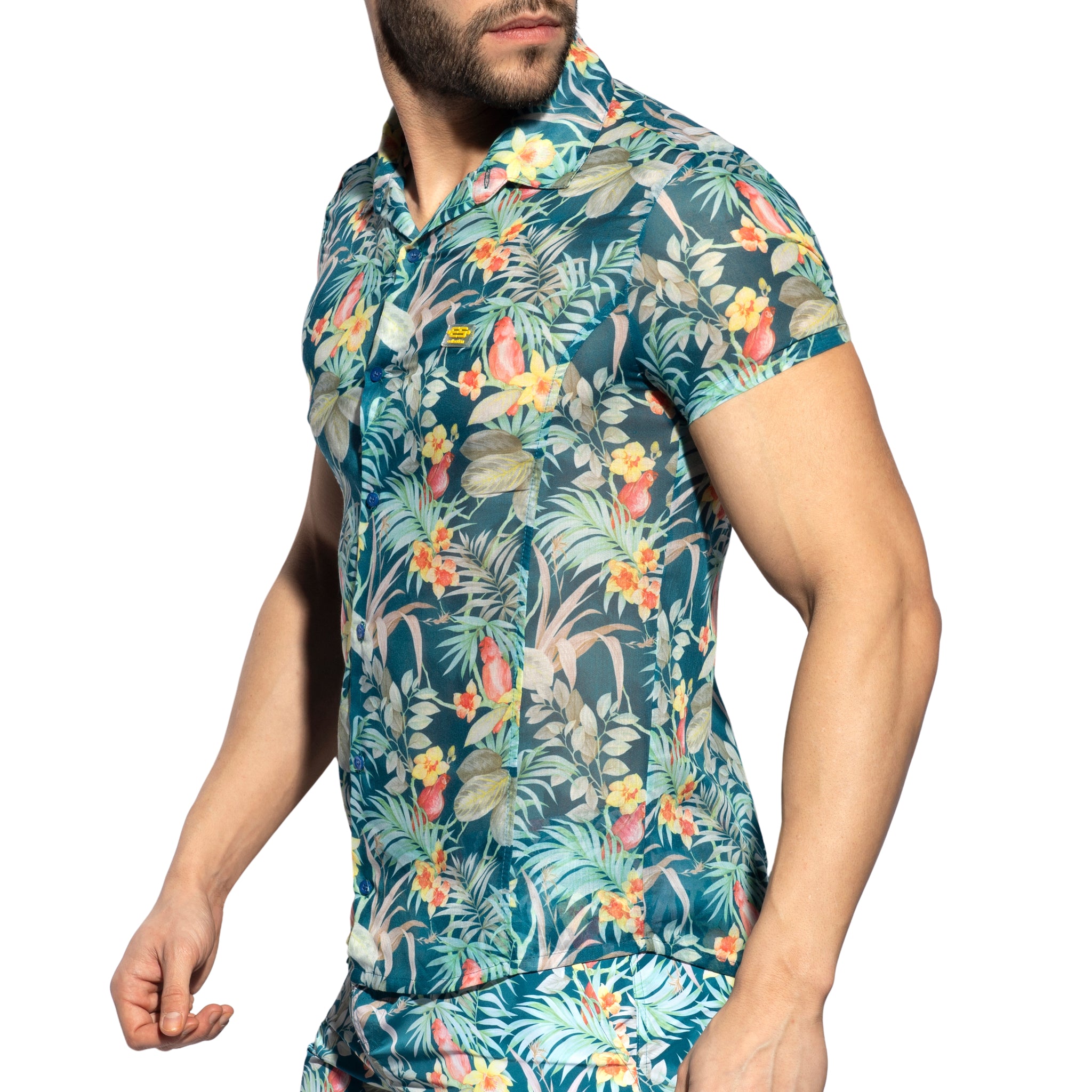 ES Collection Hawaiian Shirt Cobalt SHT025