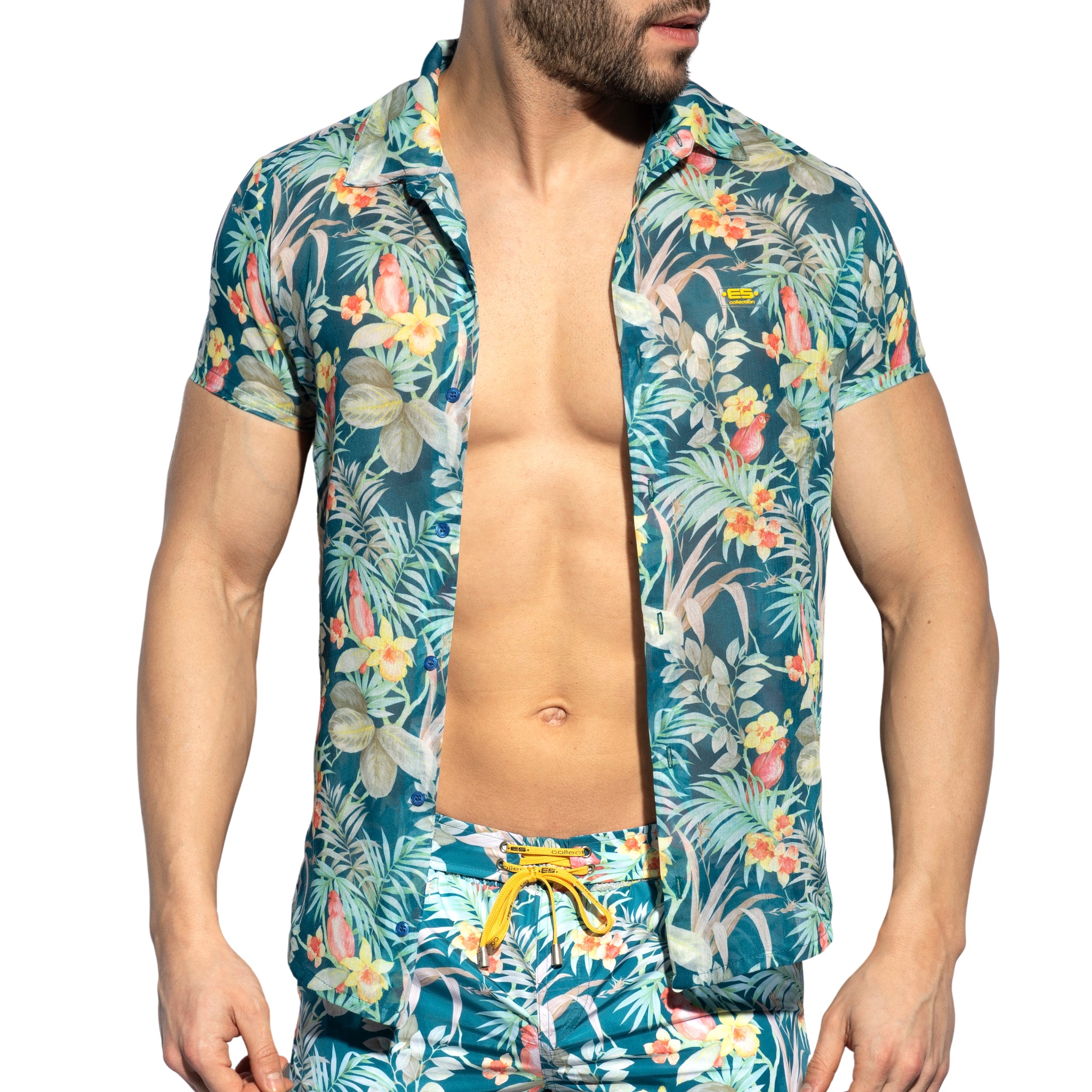ES Collection Hawaiian Shirt Cobalt SHT025