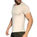 ES Collection V-Neck Flame T-Shirt Beige TS283