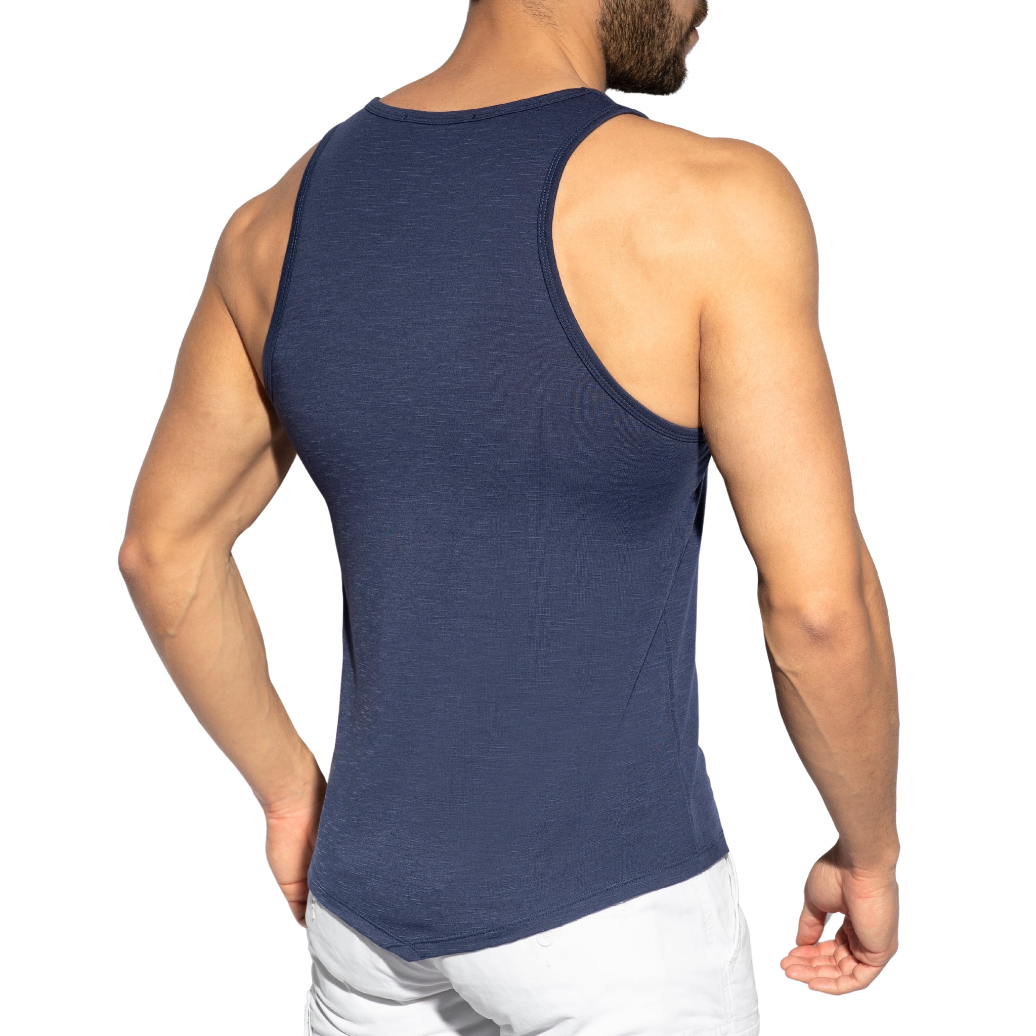 ES Collection Flame Tank Top Navy TS284