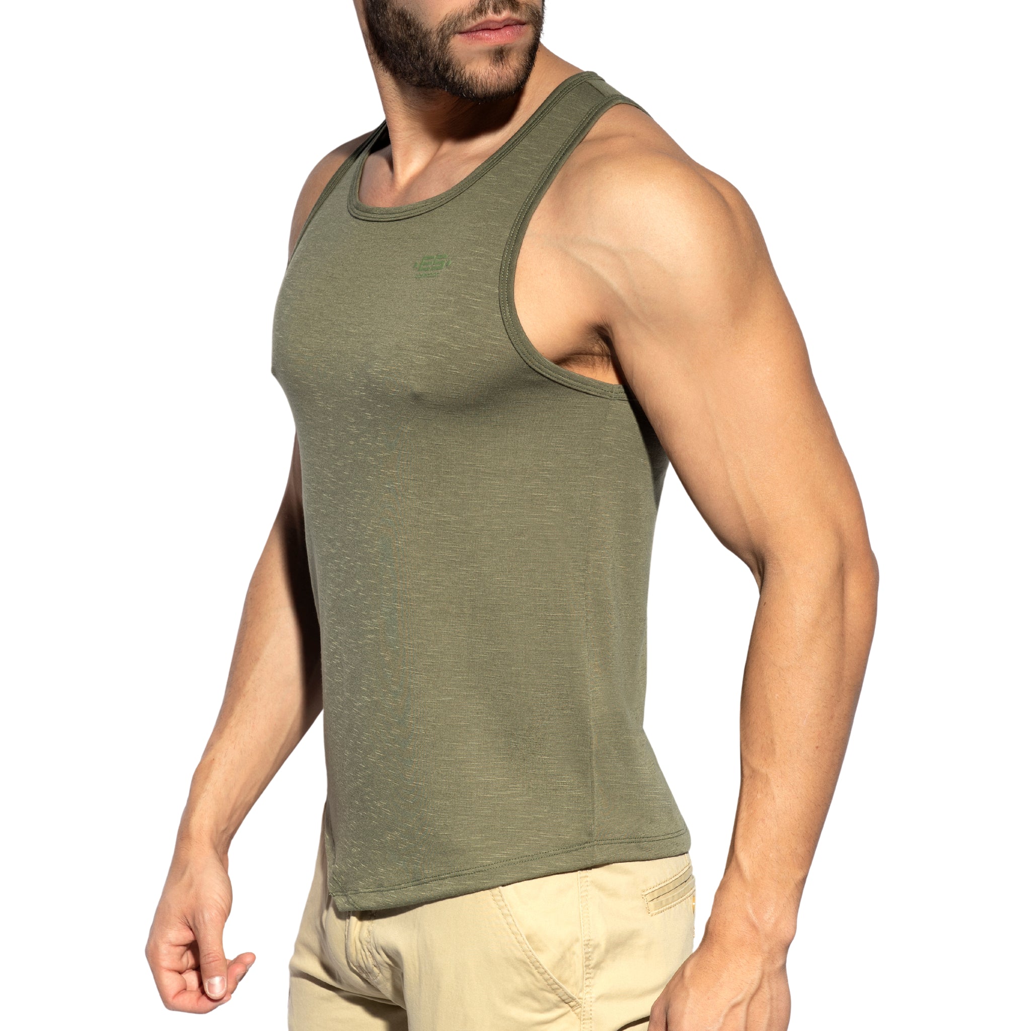 ES Collection Flame Tank Top Khaki TS284