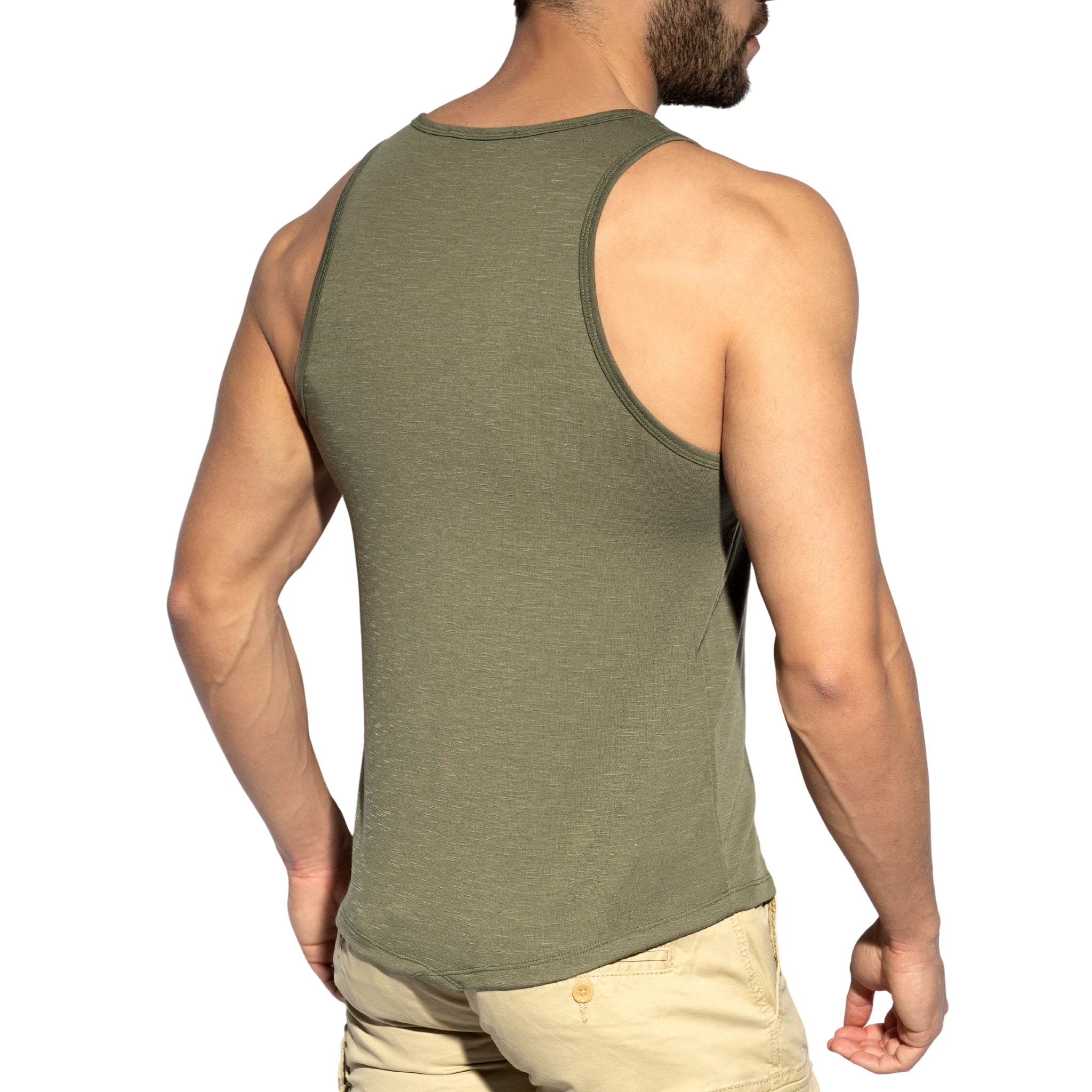 ES Collection Flame Tank Top Khaki TS284