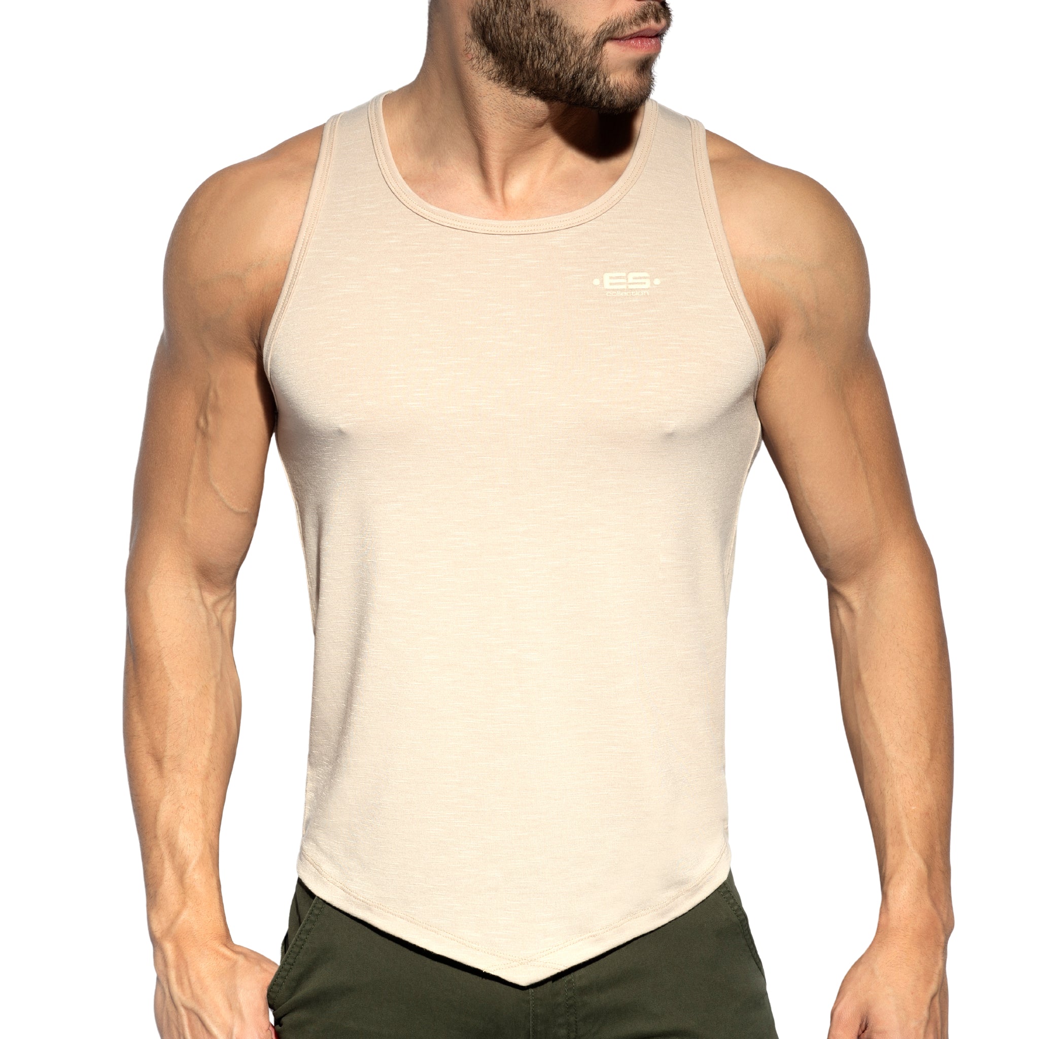 ES Collection Flame Tank Top Beige TS284