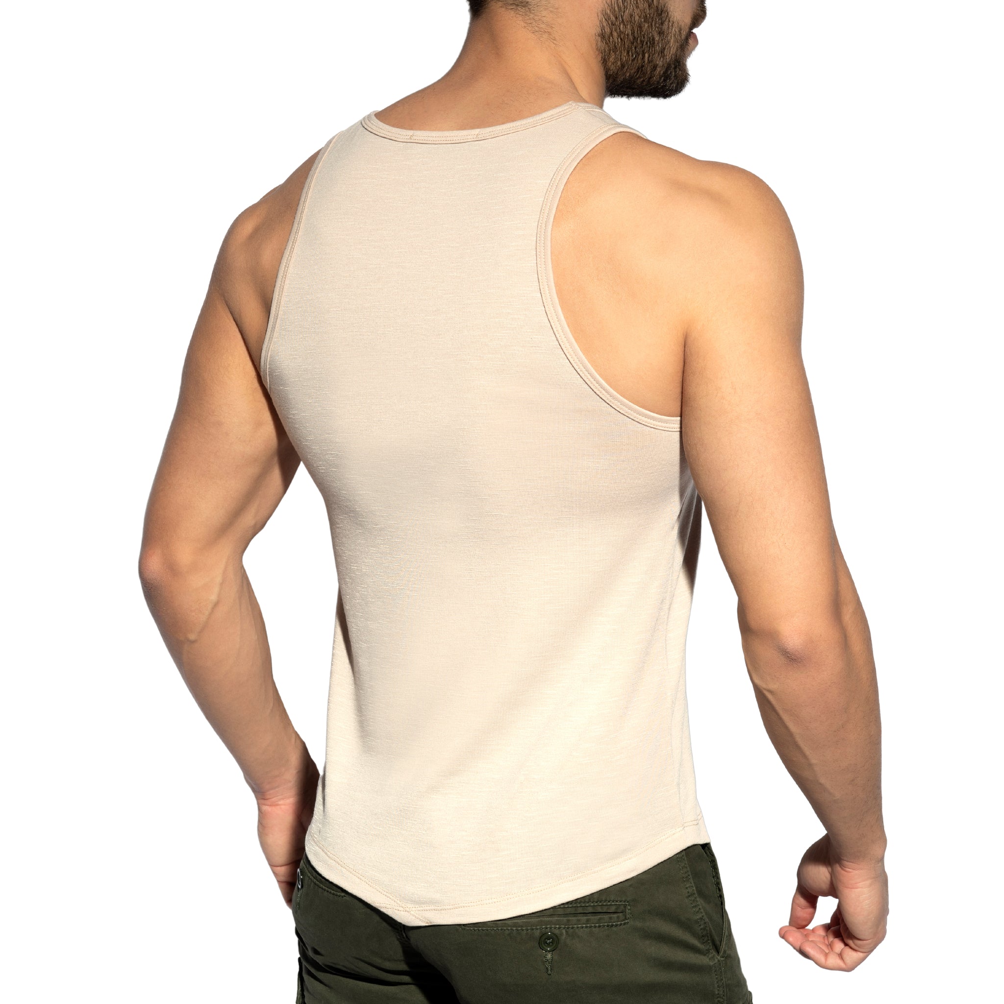 ES Collection Flame Tank Top Beige TS284