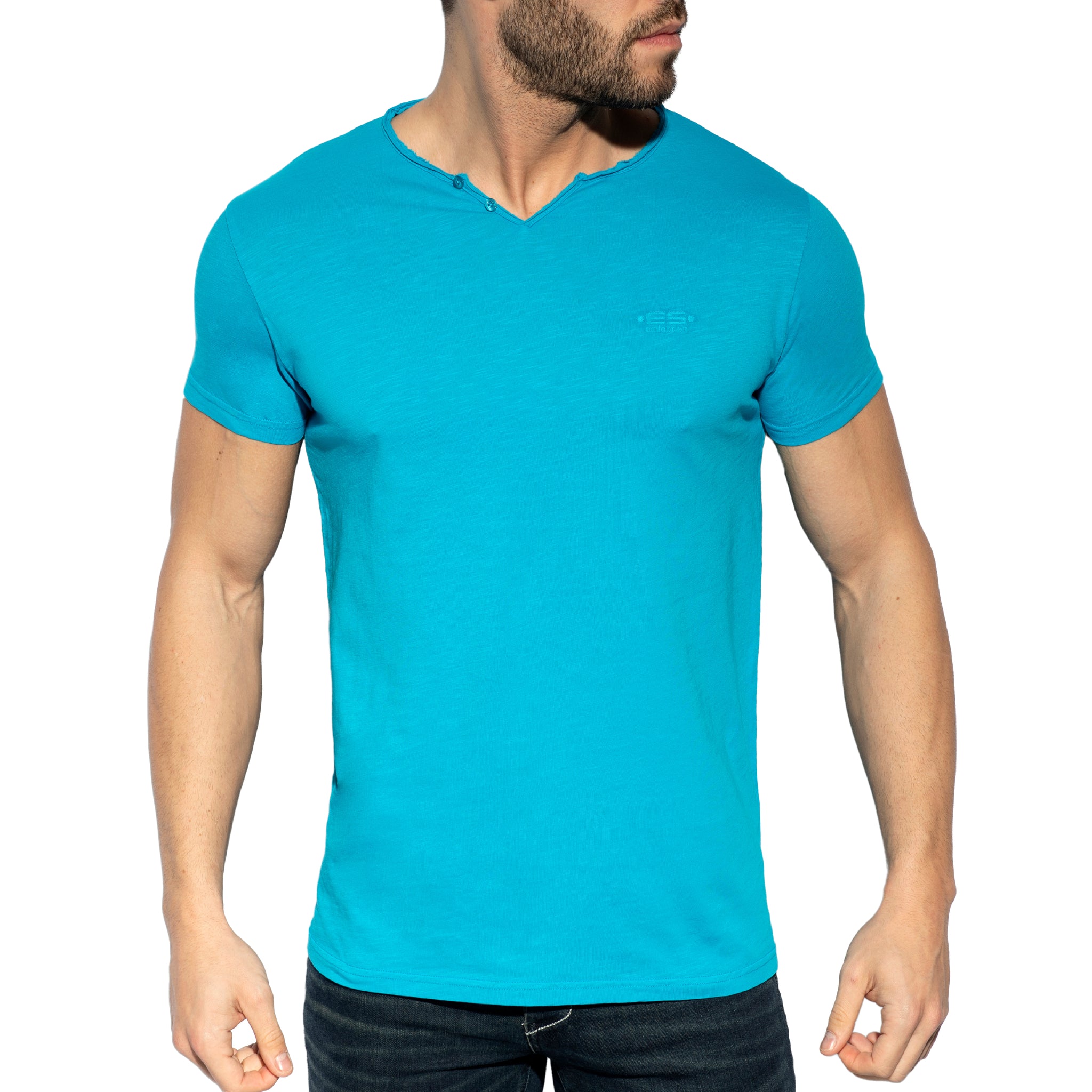 ES Collection Flame Luxury T-Shirt Turquoise TS305